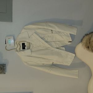 Leather Faux Jackets made LA Coalition,  size xsmall , color beige.